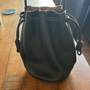 Aritzia Leather Bucket Bag